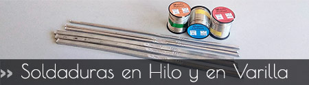 Soldaduras en hilo y en varilla.